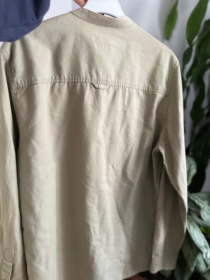 Erkek Gömlek, Düğmeli, Salaş Kesim - Görsel 3