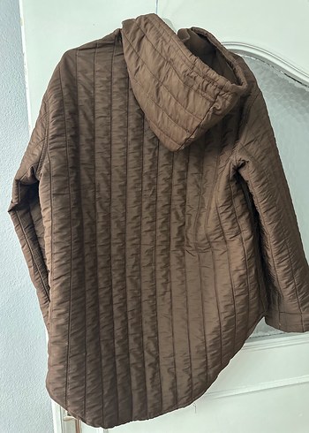 Düğmeli Kadın Kahverengi Midi Ceket - Görsel 2