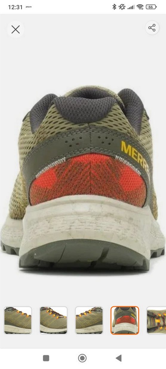 Erkek Spor Ayakkabı, Kahverengi Yılan Desenli, Cırtlı - Görsel 5