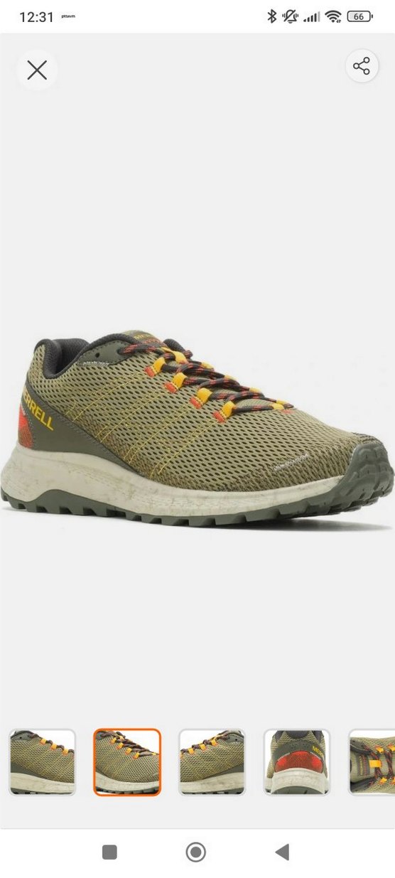 Erkek Spor Ayakkabı, Kahverengi Yılan Desenli, Cırtlı - Görsel 3