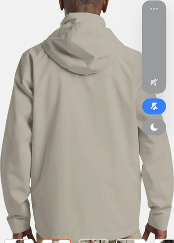 Bej Midi Boy Kapüşonlu Rahat Kesim Ceket - Görsel 5