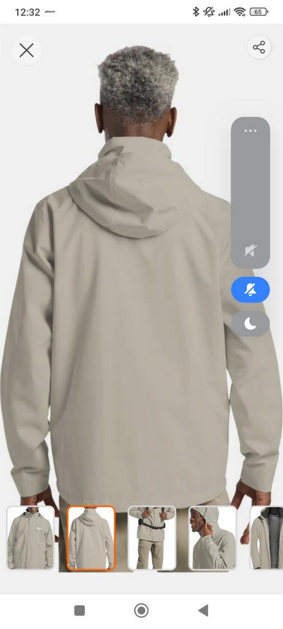 Bej Midi Boy Kapüşonlu Rahat Kesim Ceket - Görsel 5