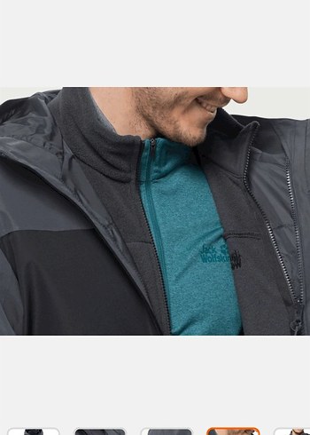 Gri Erkek Kayak Montu - Görsel 4