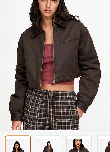 Pull&bear Mumlu crop ceket 