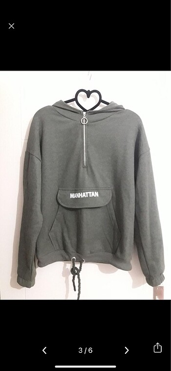 Kapışanlu sweatshirt hoodie - Görsel 3