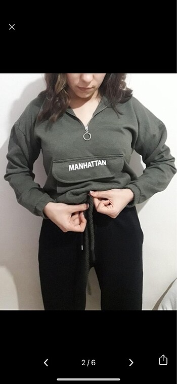 Kapışanlu sweatshirt hoodie - Görsel 2