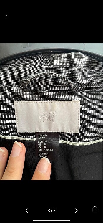 s Beden gri Renk H&M ceket pantolon takım