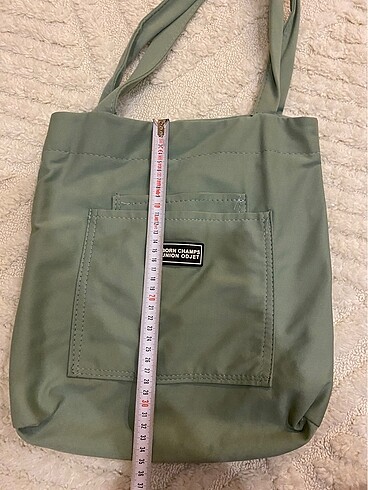 Yeşil bez çanta - Görsel 3