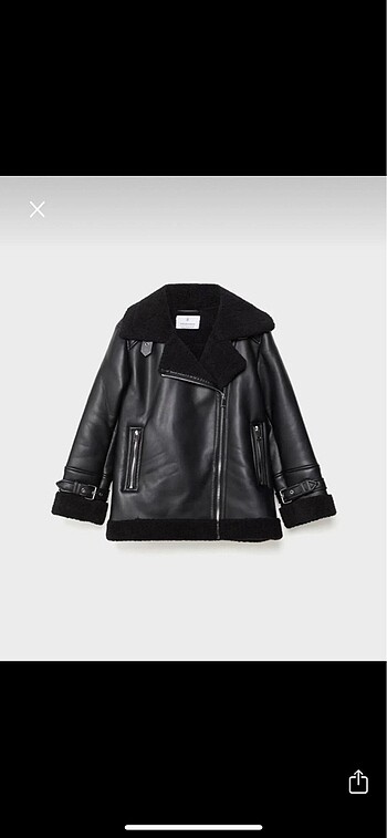 Stradivarius Deri Ceket - Görsel 5