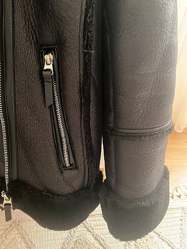 Stradivarius Deri Ceket - Görsel 7