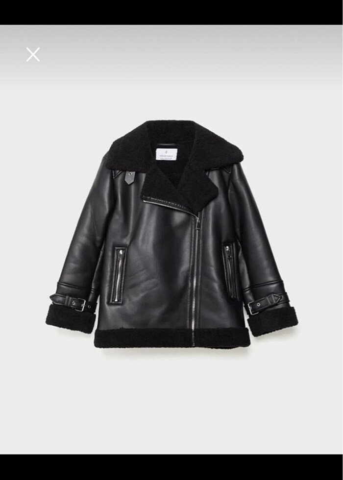 Stradivarius Deri Ceket - Görsel 5