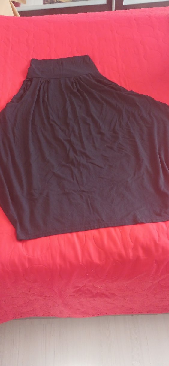 Kırmızı Midi Hamile Etek, Bol Kesim - Görsel 2