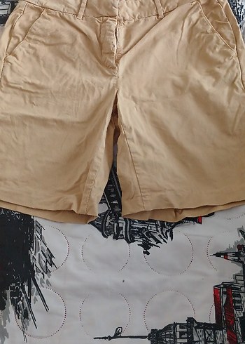 Bej Midi Hamile Şortu - Görsel 2