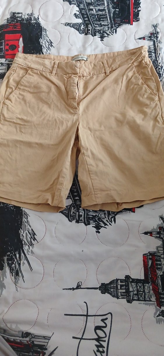 Bej Midi Hamile Şortu - Görsel 2