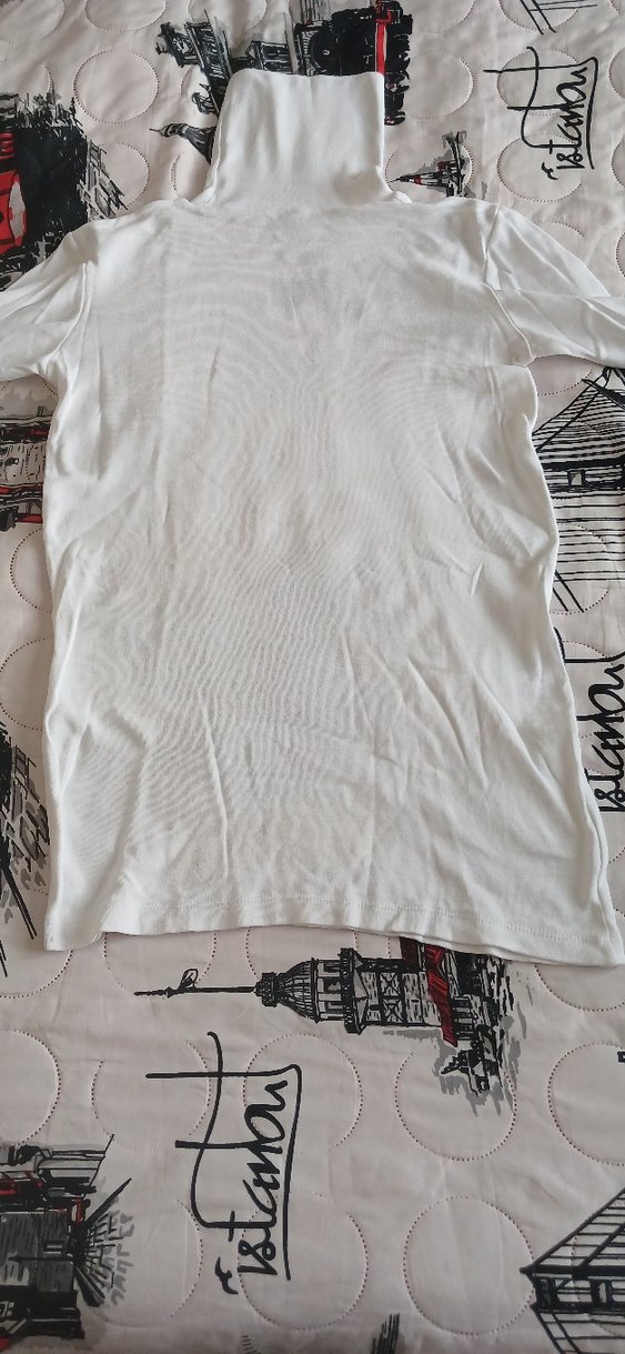 Çocuk için beyaz düz içlik - Görsel 3