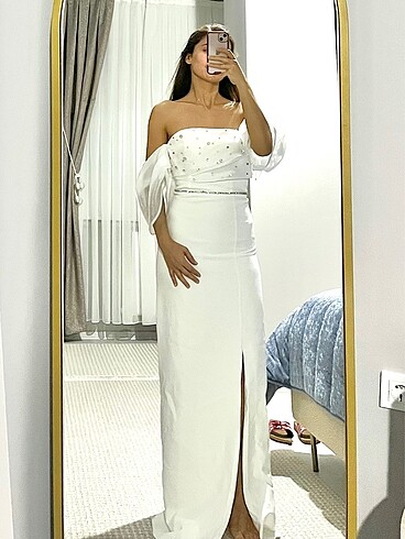 Nikah nişan uzun elbise
