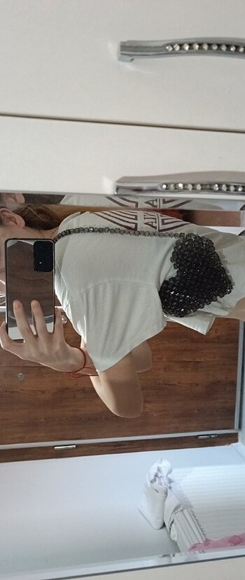 Zara Kalp kristal çanta