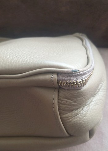 GUZİNİ 6751 %100 HAKİKİ GERÇEK DERİ ÇANTA KUM BEJİ - Görsel 16