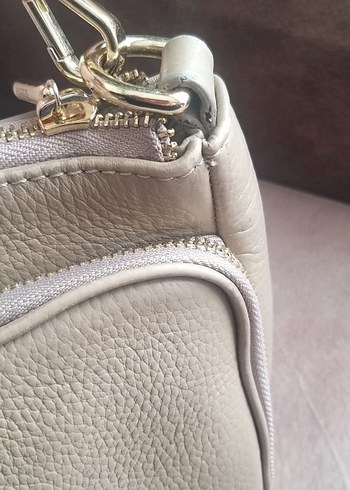 GUZİNİ 6751 %100 HAKİKİ GERÇEK DERİ ÇANTA KUM BEJİ - Görsel 12