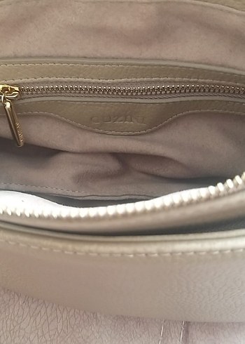 GUZİNİ 6751 %100 HAKİKİ GERÇEK DERİ ÇANTA KUM BEJİ - Görsel 7