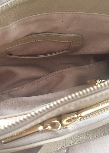 GUZİNİ 6751 %100 HAKİKİ GERÇEK DERİ ÇANTA KUM BEJİ - Görsel 10