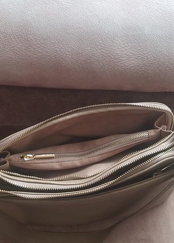 GUZİNİ 6751 %100 HAKİKİ GERÇEK DERİ ÇANTA KUM BEJİ - Görsel 11