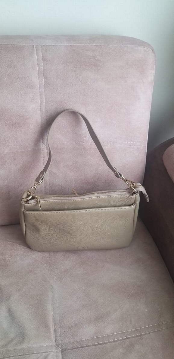 GUZİNİ 6751 %100 HAKİKİ GERÇEK DERİ ÇANTA KUM BEJİ - Görsel 5