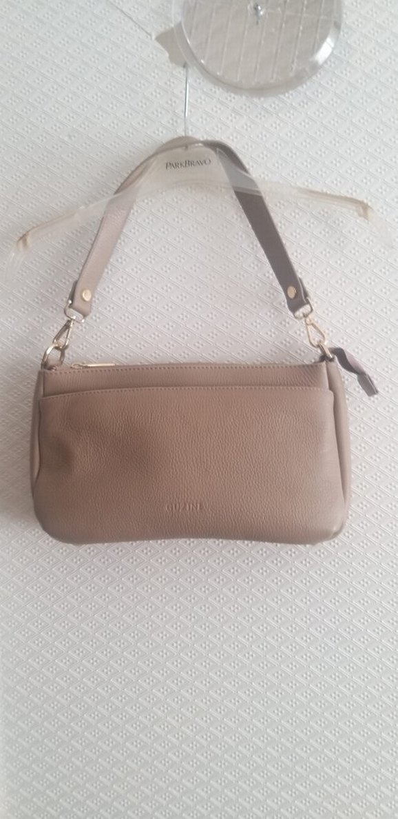 GUZİNİ 6751 %100 HAKİKİ GERÇEK DERİ ÇANTA KUM BEJİ - Görsel 2