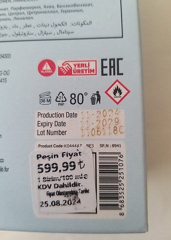 DEFACTO Cold Ocean Kadın Parfümü 100ML EDP SIFIR - Görsel 7