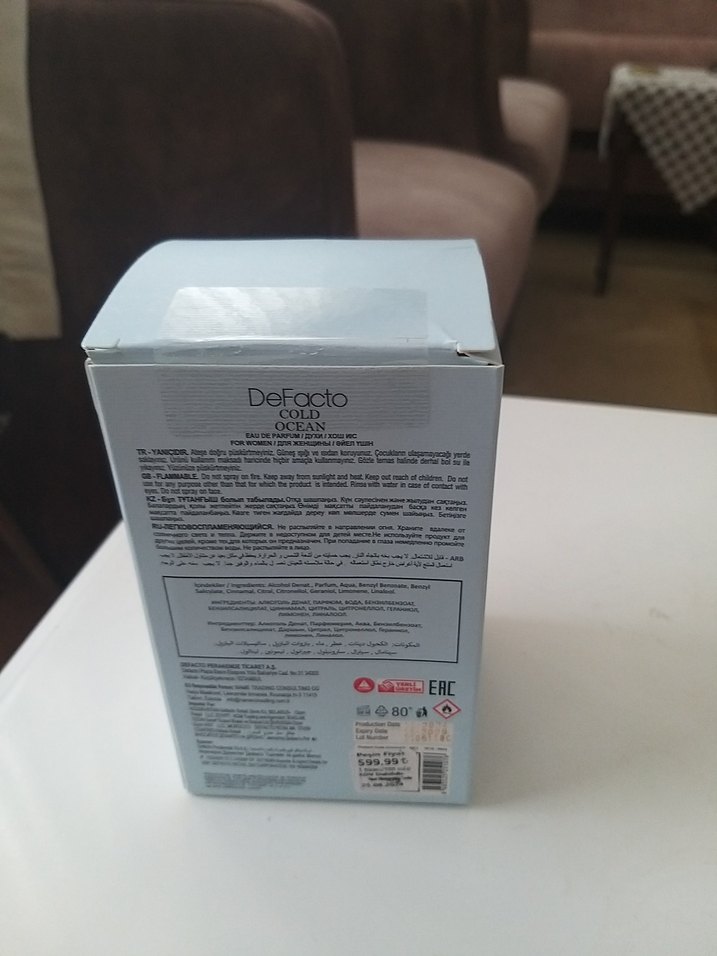 DEFACTO Cold Ocean Kadın Parfümü 100ML EDP SIFIR - Görsel 4
