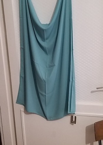 BEYZA QEEN İPEK ŞU YEŞİLİ ŞAL 75/190 CM - Görsel 7