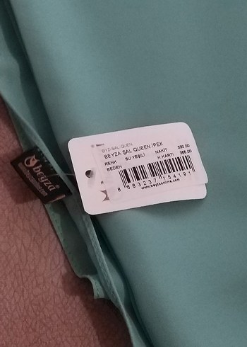 BEYZA QEEN İPEK ŞU YEŞİLİ ŞAL 75/190 CM - Görsel 5