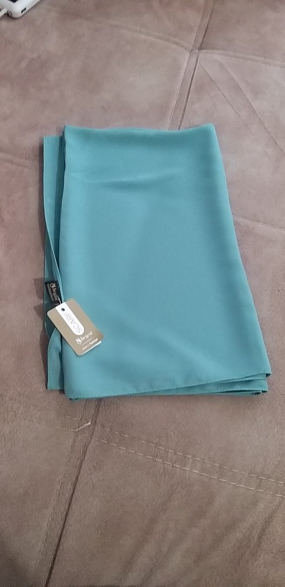 BEYZA QEEN İPEK ŞU YEŞİLİ ŞAL 75/190 CM - Görsel 3