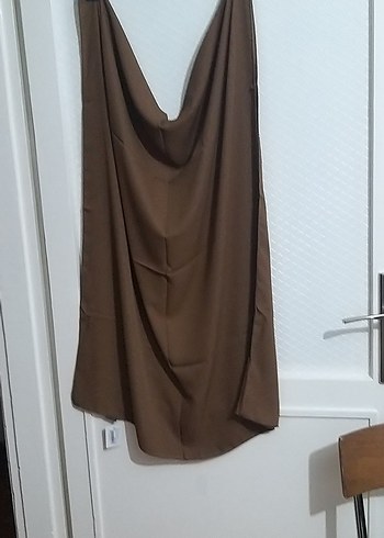 BEYZA QEEN İPEK KAHVERENGİ  Bej Kadın Şal 75/190 - Görsel 7