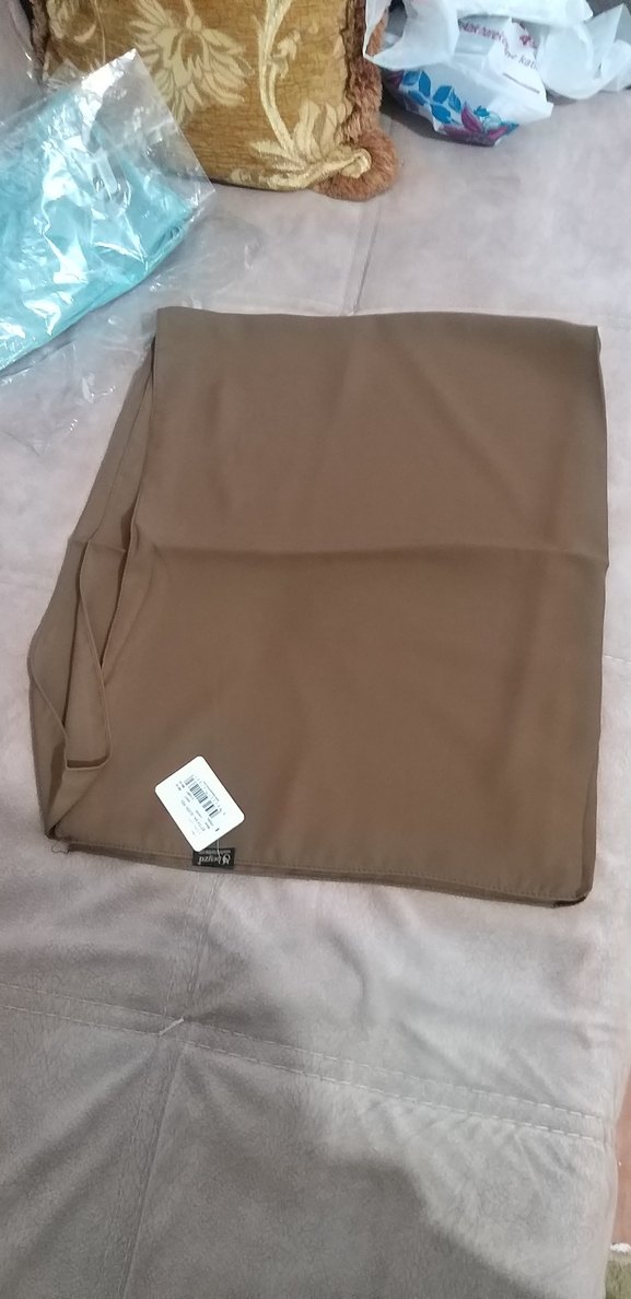 BEYZA QEEN İPEK KAHVERENGİ  Bej Kadın Şal 75/190 - Görsel 3