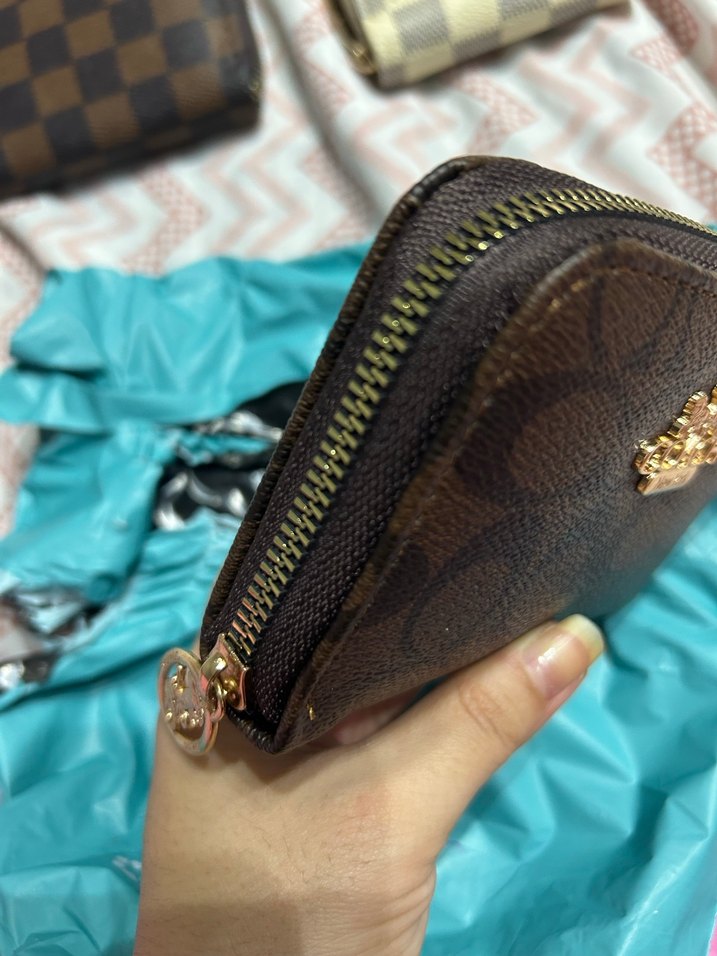 Coach Kahverengi Deri Fermuarlı Cüzdan - Görsel 2