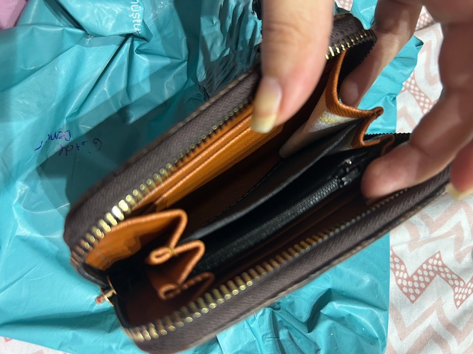 Coach Kahverengi Deri Fermuarlı Cüzdan - Görsel 4