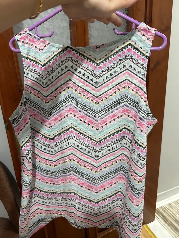 Bohem Çok Renkli Düğmeli Hamile Bluzu - Görsel 2