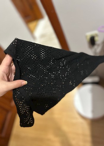 Kadın Siyah V Yaka Uzun Triko Elbise - Görsel 2