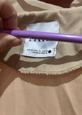 Bej krem tonlarında Uzun Kadın Trençkot - Görsel 3