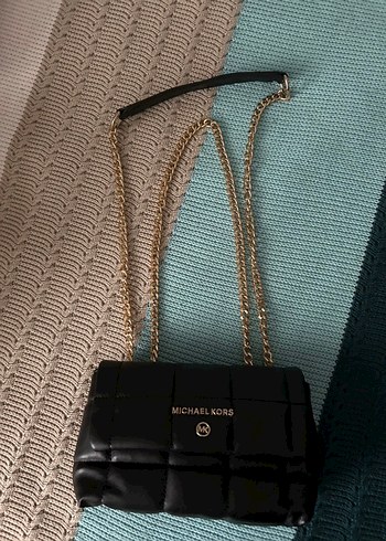 Michael Kors Siyah Deri Zincir Askılı Çanta - Görsel 3