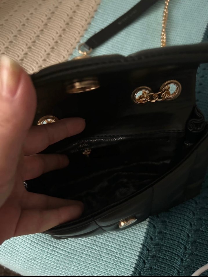 Michael Kors Siyah Deri Zincir Askılı Çanta - Görsel 2