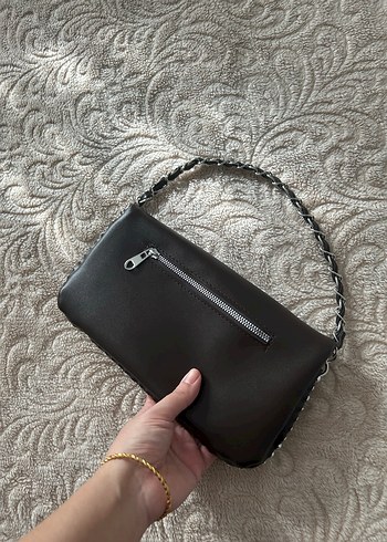 Kahverengi Parlak Deri Kadın Çanta - Görsel 4