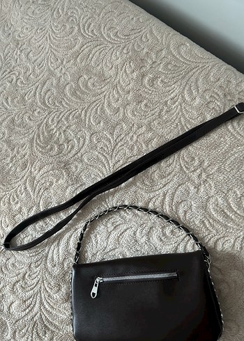 Kahverengi Parlak Deri Kadın Çanta - Görsel 5