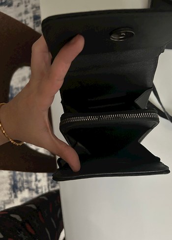 Siyah kadın telefon çantası - Görsel 4