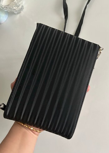 Siyah kadın telefon çantası - Görsel 2