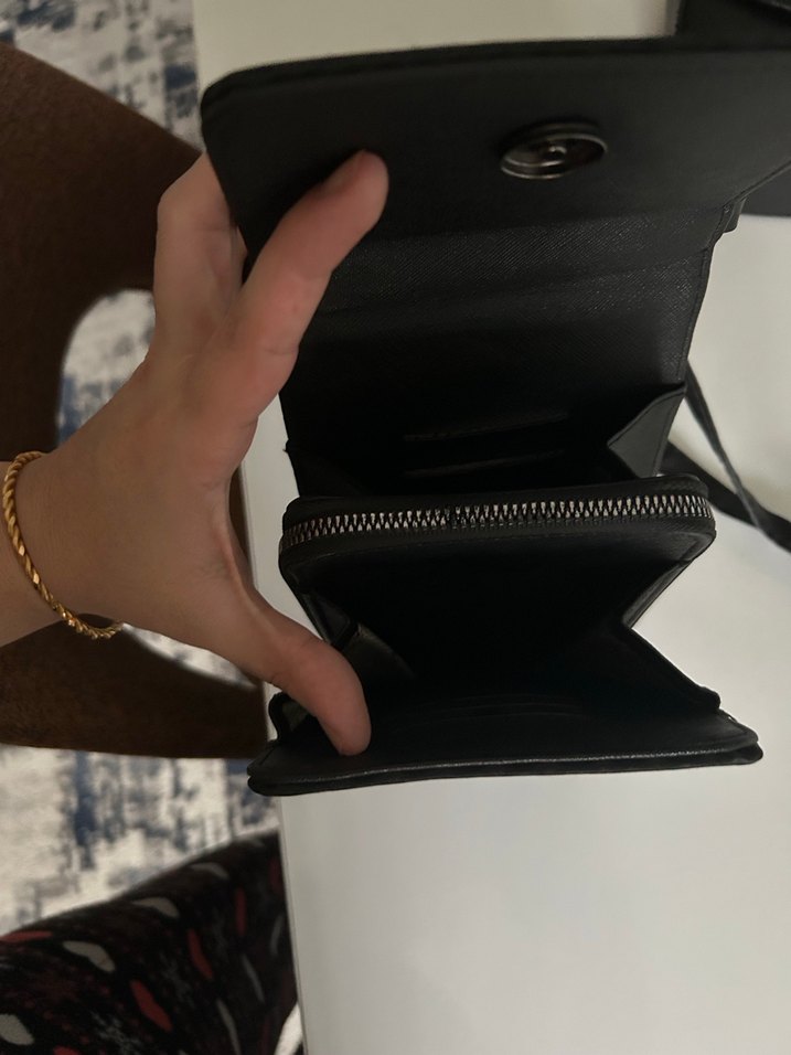 Siyah kadın telefon çantası - Görsel 4