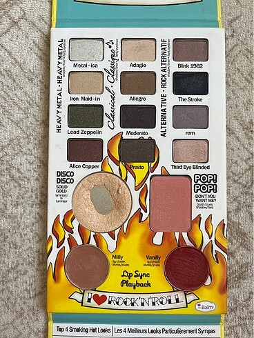 Beden The Balm Rockstar Palette