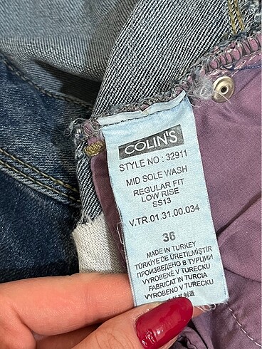 36 Beden lacivert Renk Colins Kot Şort