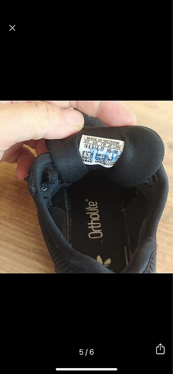 27 Beden siyah Renk 27 numara Adidas spor ayakkabı
